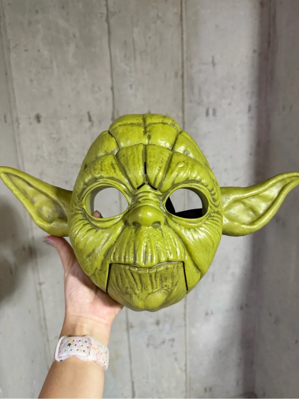 Kids Green Yoda Halloween Mask - Adjustable Strap